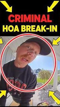 HOA Guy Tries to UNLOCK My Door While I'm Away 😡