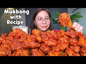 SPICY FRIED CHICKEN | Mukbang Philippines