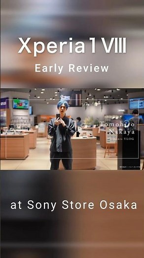 [Xperia 1 VIII] Hands-on at Sony Store Osaka! We asked a stylist about the new design texture, te...