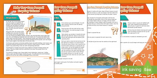 Make Your Own Pompeii Erupting Volcano