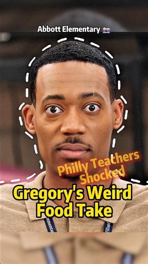 Gregory HATES Pizza?! Abbott Elementary's Wildest Food Secret 😱 #abbottelementary #movie #tvshow