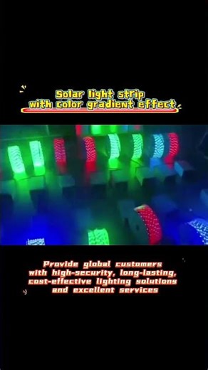 Solar light strips for the backyard!\nwww.dhanglighting.com
