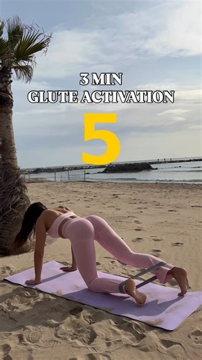 Olha Maievska on Instagram: "GLUTE ACTIVATION 🍑 Wake up your glutes and feel the burn. Do it as a mini workout (4–5 rounds) or use it as a pre-workout activation for glutes. #gluteworkout #gluteactivation #homeworkout #minibandworkout #resistancebands"