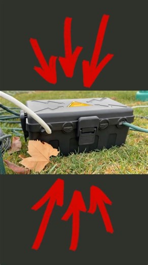 Outdoor Electrical Box vs Exposed Cords? #electricalsafety #christmaslights #outdoorlighting