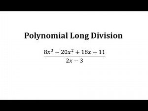 Polynomial Long Division: Degree 3 Divided by ax+b with Remainder