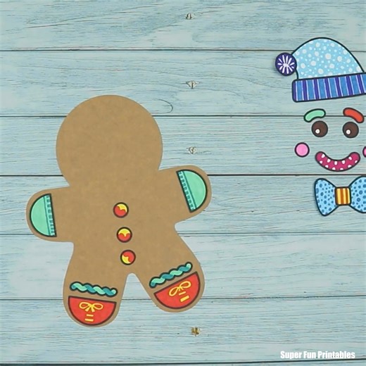 Decorate the gingerbread characters with pattern art! These are super sweet and the finished artwork has a cool 3D effect. The template is available from our printables store. Type 'Gingerbread' for a DM with the link | The Craft Train