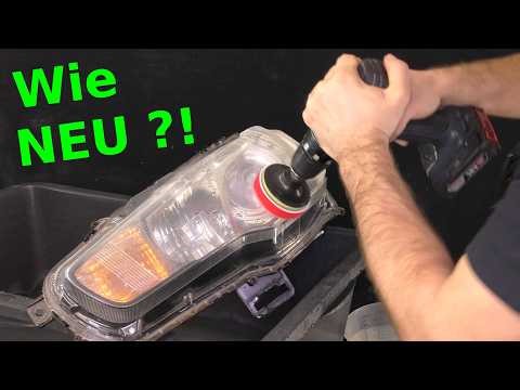 Alte Scheinwerfer wieder neu aufpolieren | #Schleifset #Anleitung