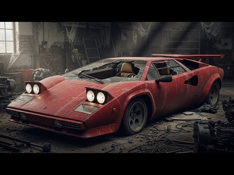 amr Car restoration Full rebuild of Lamborghini Countach 1985 from Abandoned Condition to LookingNew