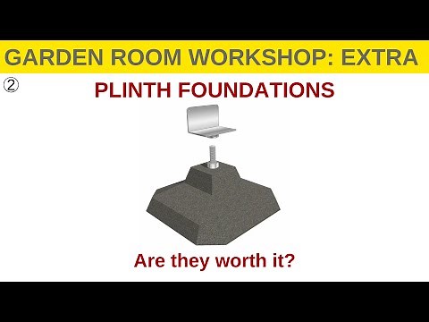 Garden Room Workshop Extra | Plinth foundations