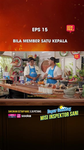 Bila jumpa member sama sama naik, gini la😭 Tengok Harini, Esok Boleh Beli! Dapur Goodday : Misi Inspektor Sani ⏰ Setiap Hari, 5:30 petang 🔊Astro Ria | Astro Go | gempak.com, Facebook, YouTube & TikTok Gempak Beli juadah di: 📍 Bazar Ramadan Presint 3, Putrajaya 🌙 Nikmati rangkaian drama pilihan melalui Astro One dengan hanya RM49.99 sebulan.�✔️ Strim sehingga 4 peranti�✔️ Tonton di mana sahaja melalui aplikasi sooka�✔️ Muat turun & strim secara percuma Langgan sekarang dan nikmati pengalaman 