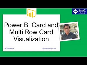 Power BI card and multi row card visualization | power bi card visual | power bi multi row card