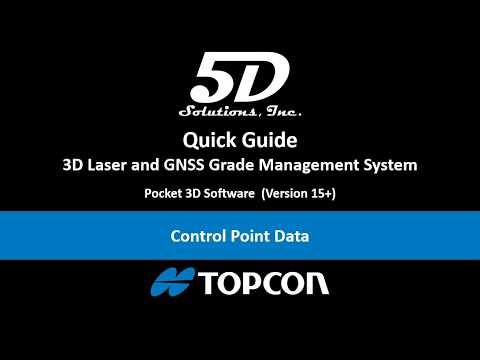 Quick Guide - Control Point Data