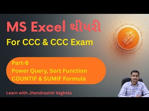 9. MS Excel Theory for CCC & CCC+ Exam