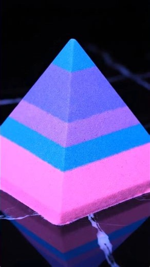 Sand Pyramid Cutting ASMR 😱 Perfect Satisfying Pyramid Slice | Oddly Satisfying #shorts #satisfying