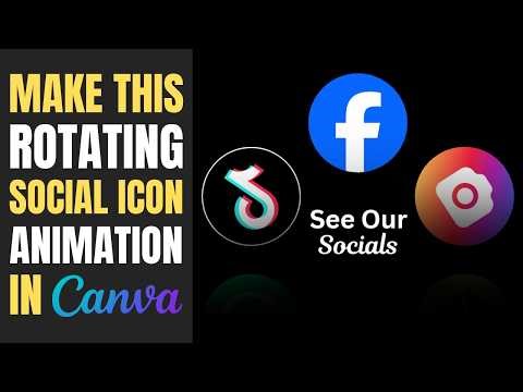 Social Media Icon Animation in Canva | Motion Tutorial