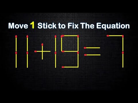 Try Solving This Tricky Math Matchsticks Puzzle!
