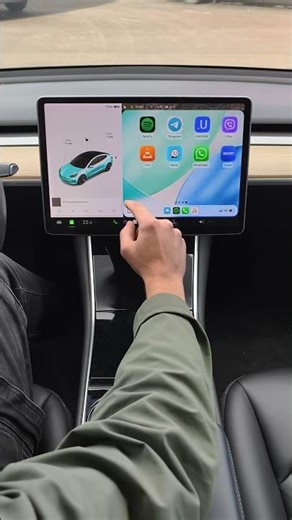 Tesla Model 3 Carplay And Android Auto 2026 #automobile #smartphone #model3 #shorts #tesla #modely
