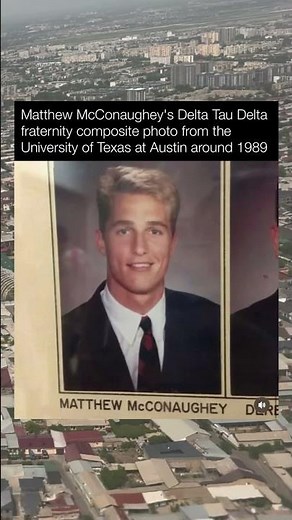 Rare Young Matthew McConaughey at UT Austin (Delta Tau Delta) #shorts