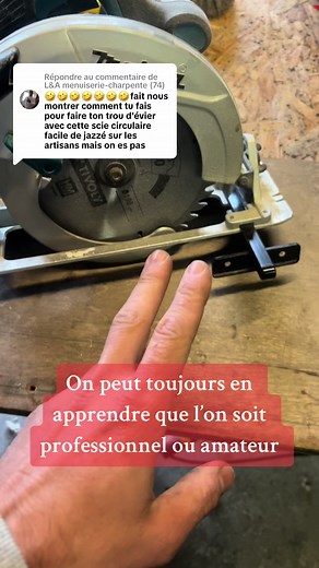 Cours rapide sur l'utilisation de la scie circulaire