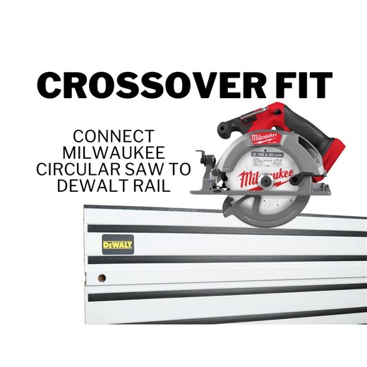 Milwaukee M18 Track Saw Guide Adapter for Dewalt Rail | STL 3MF Digital File | Fits FCS552 / 2830-20 Circular Saw - Etsy