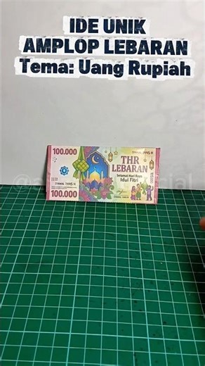 AMPLOP THR LEBARAN VIRAL TEMA UANG SERATUS RIBU💵#amploplebaran #amploplebaranunik #shorts