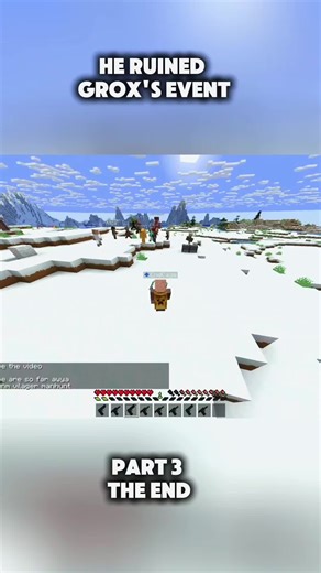 grox #Minecraft I Ruined Grox's Event #foryoupage #fyp #game Youtu.be @EndCage