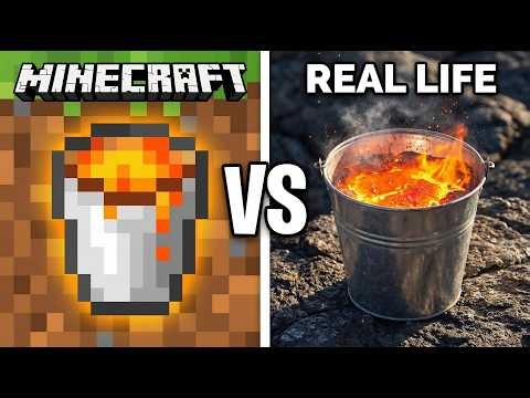 Minecraft Legendary Mobs and Items VS Real life (PERFECT MATCH)