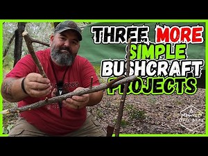 3 More Simple Bushcraft Projects| Plus Tools and Skills #bushcrafting #bushcraftprojects #woodcraft