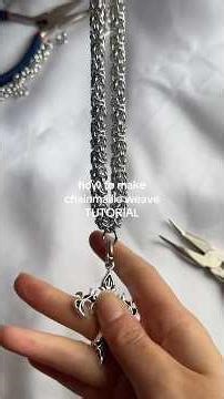 chainmaille weave tutorial // super easy repeating pattern #jewelry #handmadeseller #handmadejewelry