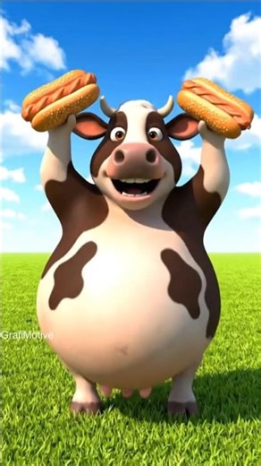 😂🐮 Baby Cow Dancing So Cute! | Funny & Adorable Cow Dance 🐄❤️#shorts