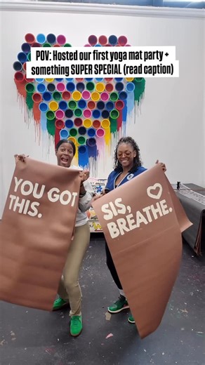 Custom Doormats & Doormat Paint Parties | During Afrotech week, we hosted our very first yoga mat party, Stretch and Strokes that was in collaboration with @coachd2classy... | Instagram