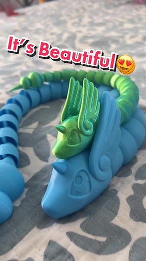 Coextrusion Filament Articulating Draco😱🔥 by @body_3d #fyp #fypシ #3dprinting #3dprint #satisfyingvideo #asmr