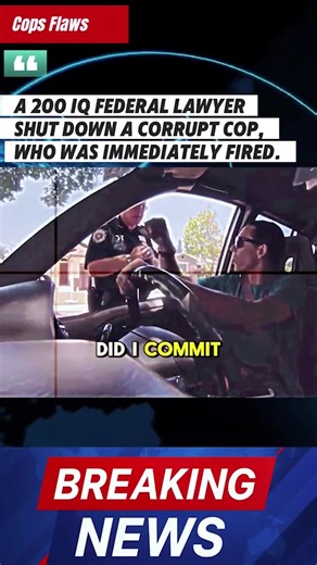 200 IQ” Lawyer Outsmarts Corrupt Cop During Traffic Stop — Officer Fired on the Spot! Watch full video here: | Plot Stream