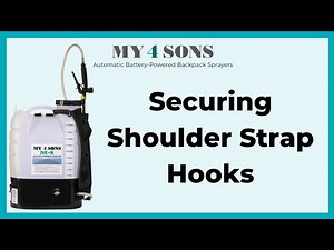 Securing Shoulder Strap Anchor Screws On The M4 Backpack Sprayer