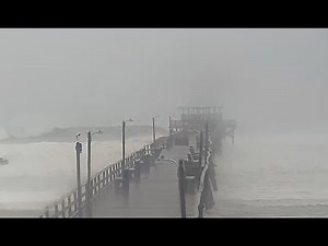 LIVE BEACH CAMS - Big waves approaching NC coast - Pier taking on waves *CAMS ONLY*