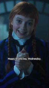 Happy Prank Day, Wednesday #wednesday #wednesdayss2 #EmmaMyers #jennaortega #viral #shorts #movie