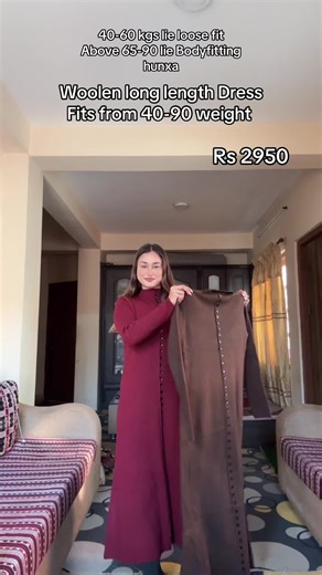 Woolen Long Dresses and Shirts Available for Delivery in Nepal