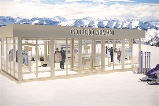 Giorgio Armani's Latest Winter Journey Takes Its Neve Collection to New Heights