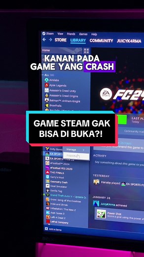 Tips Mengatasi Game Steam yang Crash