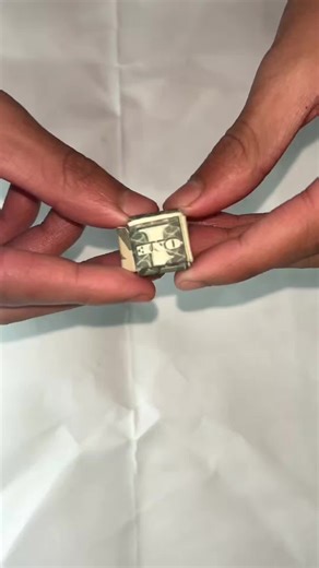 Lets turn a dollar bill into a Dollar Ring 💍 #dollarorigami #dollar #origami #crafttok #origamivibe