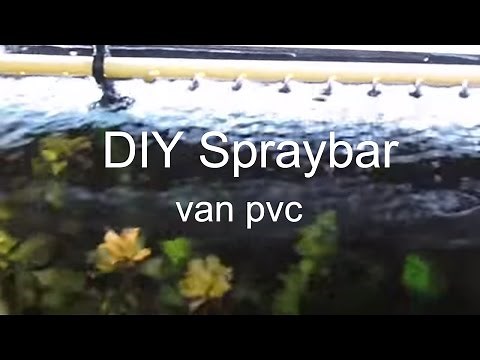 Spraybar maken aquarium DIY van PVC buis