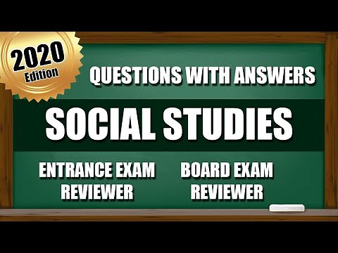 Entrance Exam Reviewer 2020 | Board Exam Reviewer | Questions with Answer in Social Studies | PART 1
