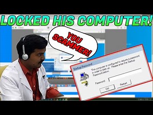 I LOCKED a SCAMMER out of his OWN PC! [SYSKEY'D]