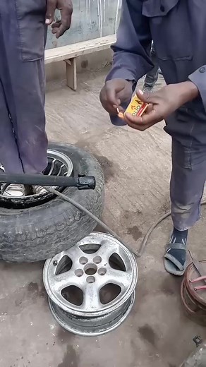 STRETCHING car tyre using home made fire BAZOOKAS___ technique__------------ Part 776_trendingshorts_2024 #viralreelsシ #viralreel #viral #mechanicyasir | Mechanic Yasir Official