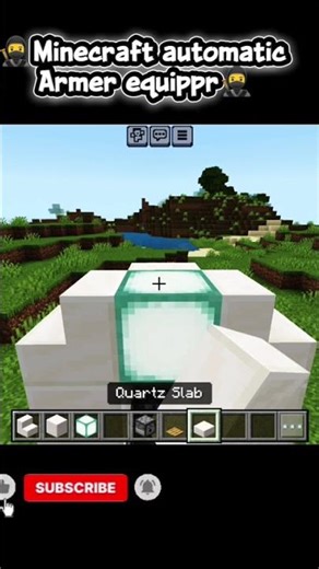 ⚔️How to make automatic armor equiper in minecraft #minecraftpe #shorts#minecraftbuild#viral#populer