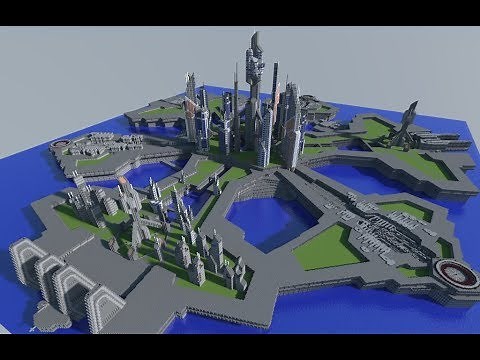 Building the City of Atlantis from Stargate in Minecraft