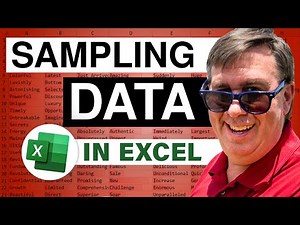Excel - Select a Random Sample in Excel - Two Ways - Episode 719