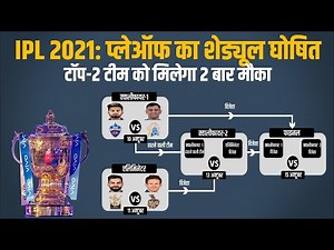 IPL 2021 Playoff Schedule | Top-2 Teams will get 2 chances to qualify for Final | DC vs CSK