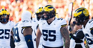 Michigan DL coach Lou Esposito on 'uncommon' DTs Kenneth Grant, Mason Graham, how he motivates players to 'run through a wall' for him