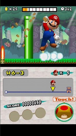 Giant Mario On A Rampage! 🔥 #supermariobros #mario #retrogames #nintendodsgames #nintendo